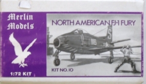 MERLIN 1/72 10 NORTH AMERICAN FJ-1 FURY